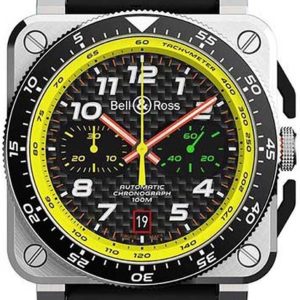 Bell & Ross Herrklocka BR-03-94-RS19 Br 03-94 Svart/Gummi