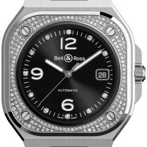 Bell & Ross Herrklocka BR-05-DIAMOND-STEEL-BRACELET Br 05