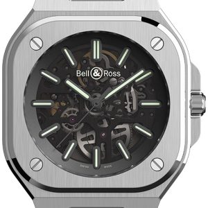 Bell & Ross Herrklocka BR-05-SKELETON-NIGHTLUM-RUBBER Br 05