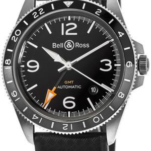 Bell & Ross Herrklocka BR-V2-93-GMT-RUBBER-STRAP Vintage