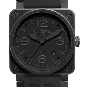 Bell & Ross Herrklocka BR0392-PHANTOM-CE BR 03-92 Svart/Gummi