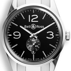 Bell & Ross Herrklocka BRG123-BL-ST-SST BR 123 Svart/Stål ⌀41 mm