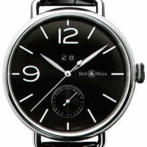 Bell & Ross Herrklocka BRWW190-BL-ST WW1 Svart/Läder ⌀45 mm