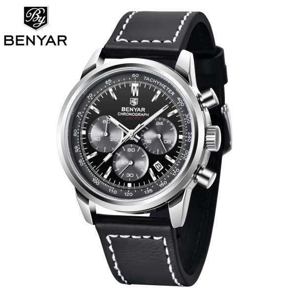 benyar wildfire leather silver black