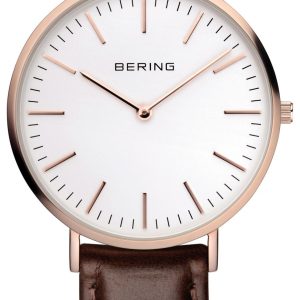 Bering Classic Herrklocka 13738-564 Vit/Läder ⌀38 mm