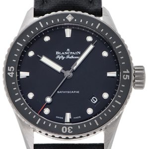 Blancpain Herrklocka 5000-1230-B52A Sport Svart/Textil ⌀43 mm