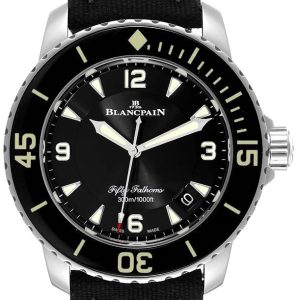 Blancpain Herrklocka 5015-1130-52A Sport Fifty Fathoms Svart/Textil