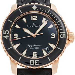 Blancpain Herrklocka 5015-3630-52B Sport Fifty Fathoms Svart/Textil