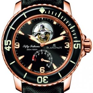 Blancpain Herrklocka 5025-3630-52A Sport Tourbillon Fifty Fathoms