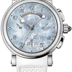 Breguet Damklocka 8827ST-59-586 Marine Blå/Gummi ⌀34.6 mm