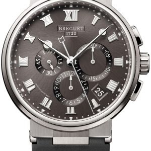 Breguet Herrklocka 5527TI-G2-5WV Marine Grå/Gummi ⌀42.3 mm