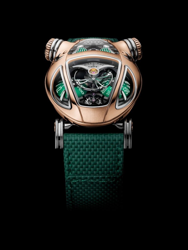 bulgari and mb&f serpenti rosegold and green