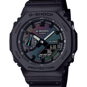 CASIO G-Shock Octagon Series 45.5mm Rainbow Brick Wall