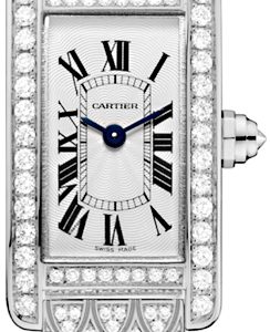 Cartier Damklocka HPI00724 Tank Americaine Silverfärgad/18 karat