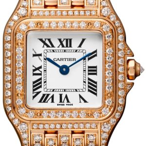 Cartier Damklocka HPI01131 Panthere De Silverfärgad/18 karat