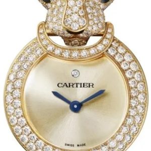 Cartier Damklocka HPI01509 La Panthère Guldtonad/18 karat gult guld