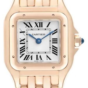 Cartier Damklocka WGPN0006 Panthere De Silverfärgad/18 karat