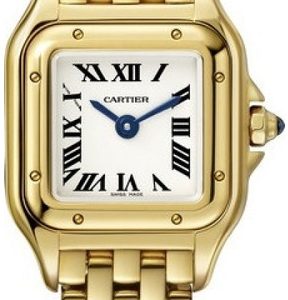 Cartier Damklocka WGPN0016 Panthere De Silverfärgad/18 karat gult