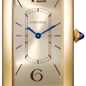 Cartier Damklocka WGTA0026 Tank Cintree Champagnefärgad/Läder