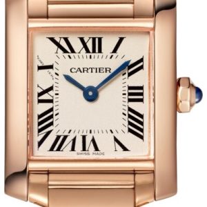 Cartier Damklocka WGTA0029 Tank Francaise Silverfärgad/18 karat