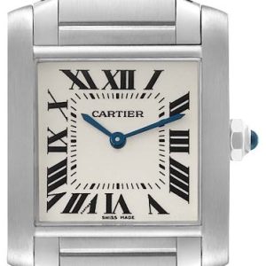 Cartier Damklocka WSTA0005 Tank Francaise Silverfärgad/Stål