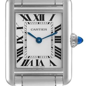 Cartier Damklocka WSTA0051 Tank Must De Silverfärgad/Stål