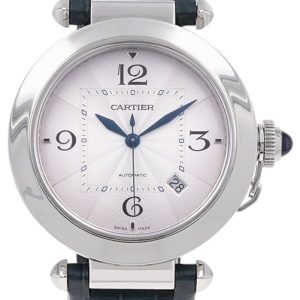 Cartier Herrklocka WSPA0010 Pasha De Silverfärgad/Läder ⌀41 mm