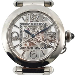 Cartier Pasha De Cartier Herrklocka WHPA0007 Skelettskuren/Stål ⌀41