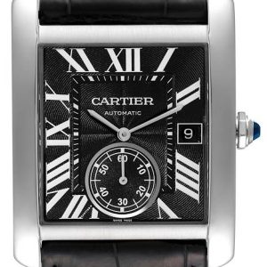 Cartier Tank MC Herrklocka W5330004 Svart/Läder