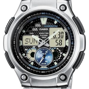 Casio Collection Herrklocka AQ-190WD-1AVEF Svart/Stål ⌀45.4 mm