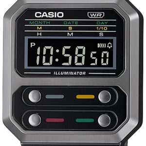 Casio Damklocka A100WEGG-1AEF Vintage LCD/Stål