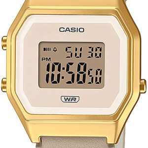 Casio Damklocka LA680WEGL-5EF Vintage LCD/Läder