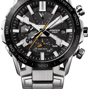 Casio Herrklocka EQB-2000DB-1AER Edifice Svart/Stål ⌀47.8 mm