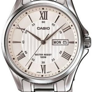 Casio Herrklocka MTP-1384D-7AVEF Collection Silverfärgad/Stål ⌀41