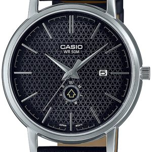 Casio Herrklocka MTP-B125L-1AVEF Collection Grå/Läder ⌀41 mm