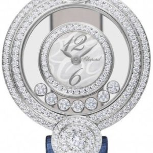 Chopard Damklocka 209341-1001 Happy Diamonds Textil ⌀29 mm