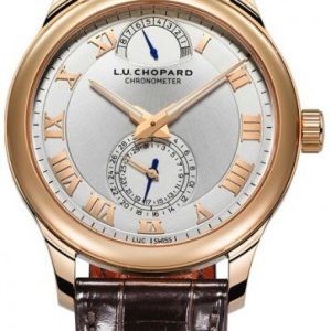 Chopard Herrklocka 161926-5001 L.U.C Quattro Silverfärgad/Läder