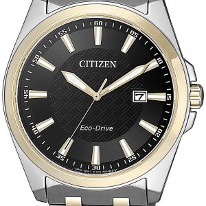 Citizen Herrklocka BM7109-89E Eco Drive 180 Svart/Gulguldtonat stål