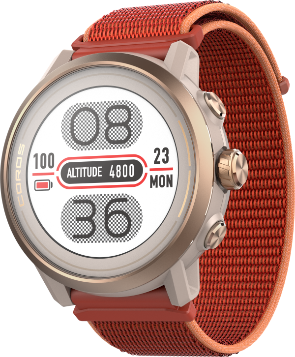 coros apex 2 premium multisport watch coral
