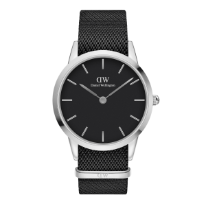 Daniel Wellington DW Klocka 40mm Iconic Black NATO Dial Silver