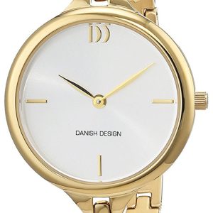 Danish Design Dress Damklocka 3320215 Vit/Gulguldtonat stål ⌀30 mm