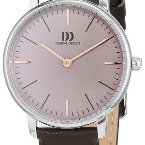 Danish Design Dress Damklocka 3324604 Beige/Läder ⌀30 mm