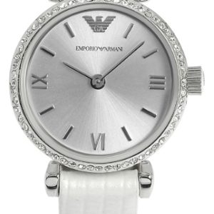 Emporio Armani Damklocka AR1686 Silverfärgad/Läder ⌀22 mm