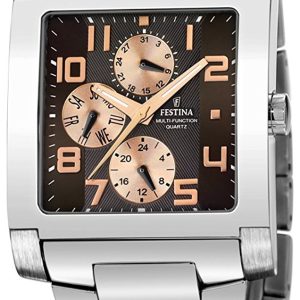 Festina Multifunction Herrklocka F16234-C Brun/Stål