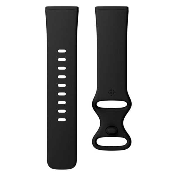 fitbit sense, sense 2, versa 3 & versa 4 armband svart l