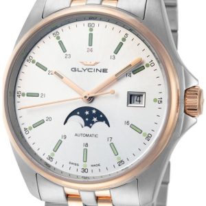 Glycine Combat Herrklocka GL0192 Silverfärgad/Roséguldstonat stål