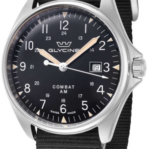 Glycine Herrklocka GL0459 Combat Svart/Läder ⌀43 mm