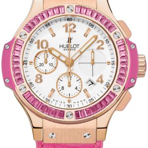 Hublot Herrklocka 341.PP.2010.LR.1933 Tutti Frutti Gold Vit/Läder