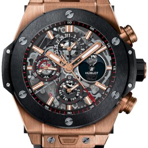 Hublot Herrklocka 406.OM.0180.RX Big Bang 45mm Skelettskuren/Gummi