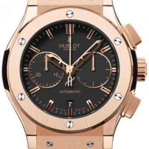 Hublot Herrklocka 521.OX.1180.LR Classic Fusion Svart/Läder ⌀45 mm